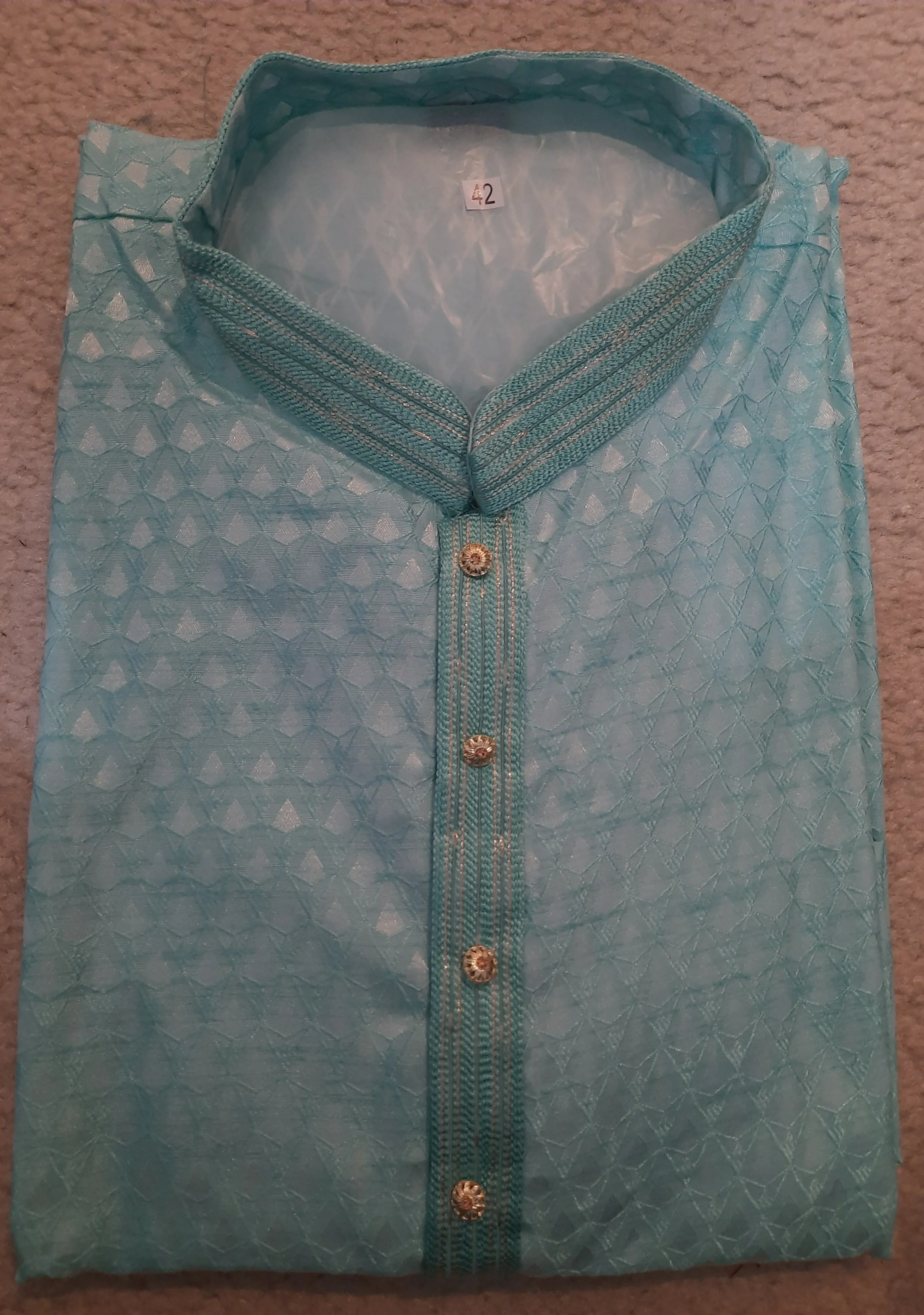 Appealing Pale Green Color Jacquard Kurta suit
