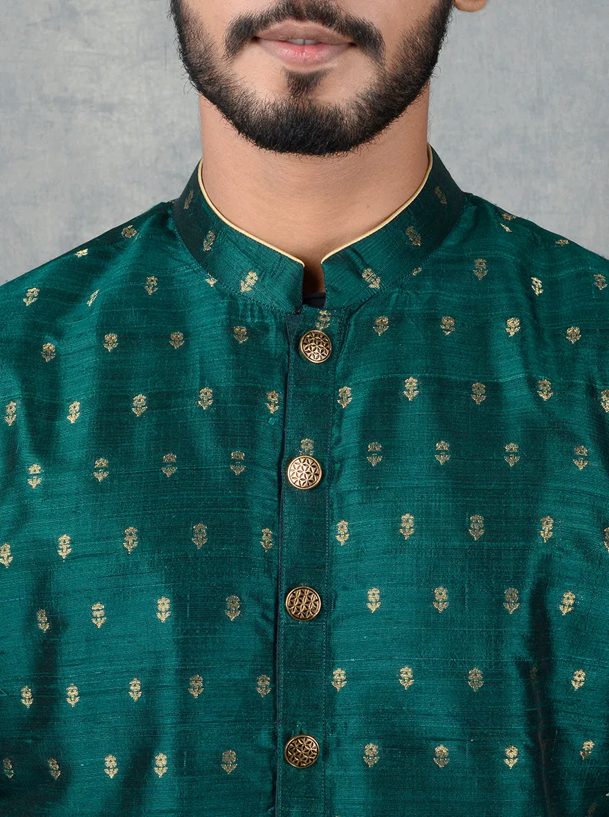 Bottle Green Kurta Pajama | Siddhesh Chauhan