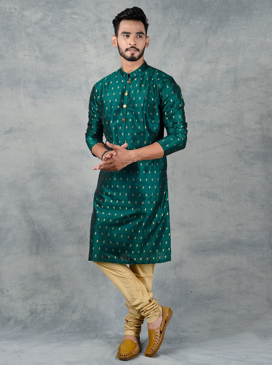 Bottle Green Kurta Pajama | Siddhesh Chauhan