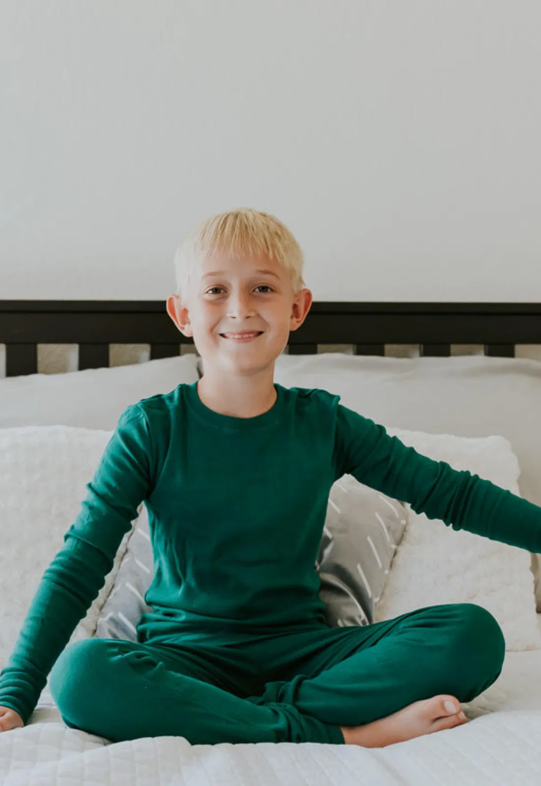Boys and Girls Soft Organic Cotton Snug Fit Pajama Sets   | Smurf Blue