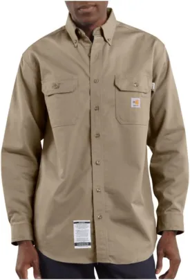 Carhartt Men's FRS160 Flame-Resistant Long Sleeve Twill Pocket Shirt Carhartt Men's FRS160 Flame-Resistant Long Sleeve Twill Pocket Shirt