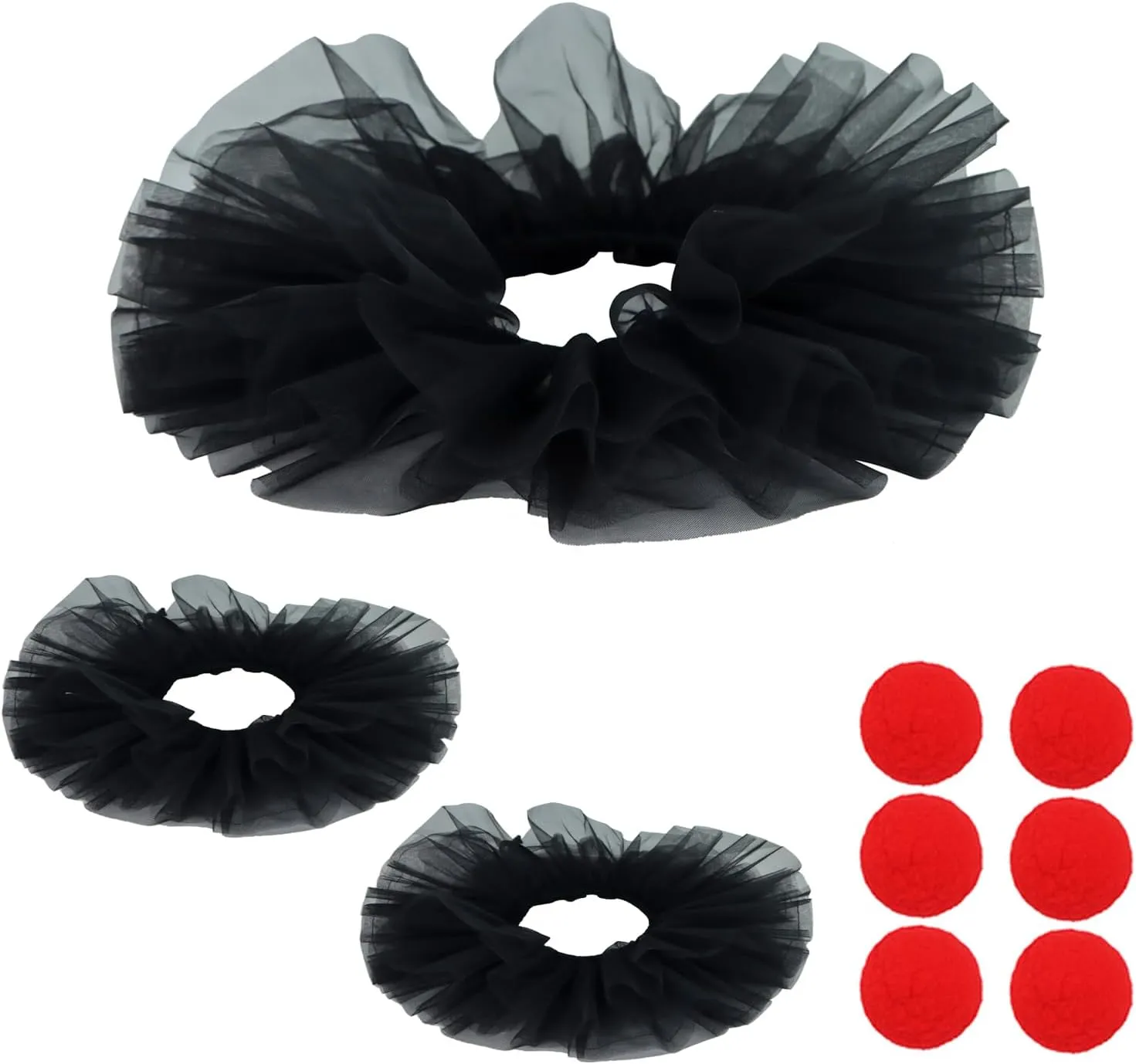 Clown Collar Renaissance Ruffle Collar with Cuffs Accessory Set Elizabethan Collar Victorian Neck Costume Cosplay Props
