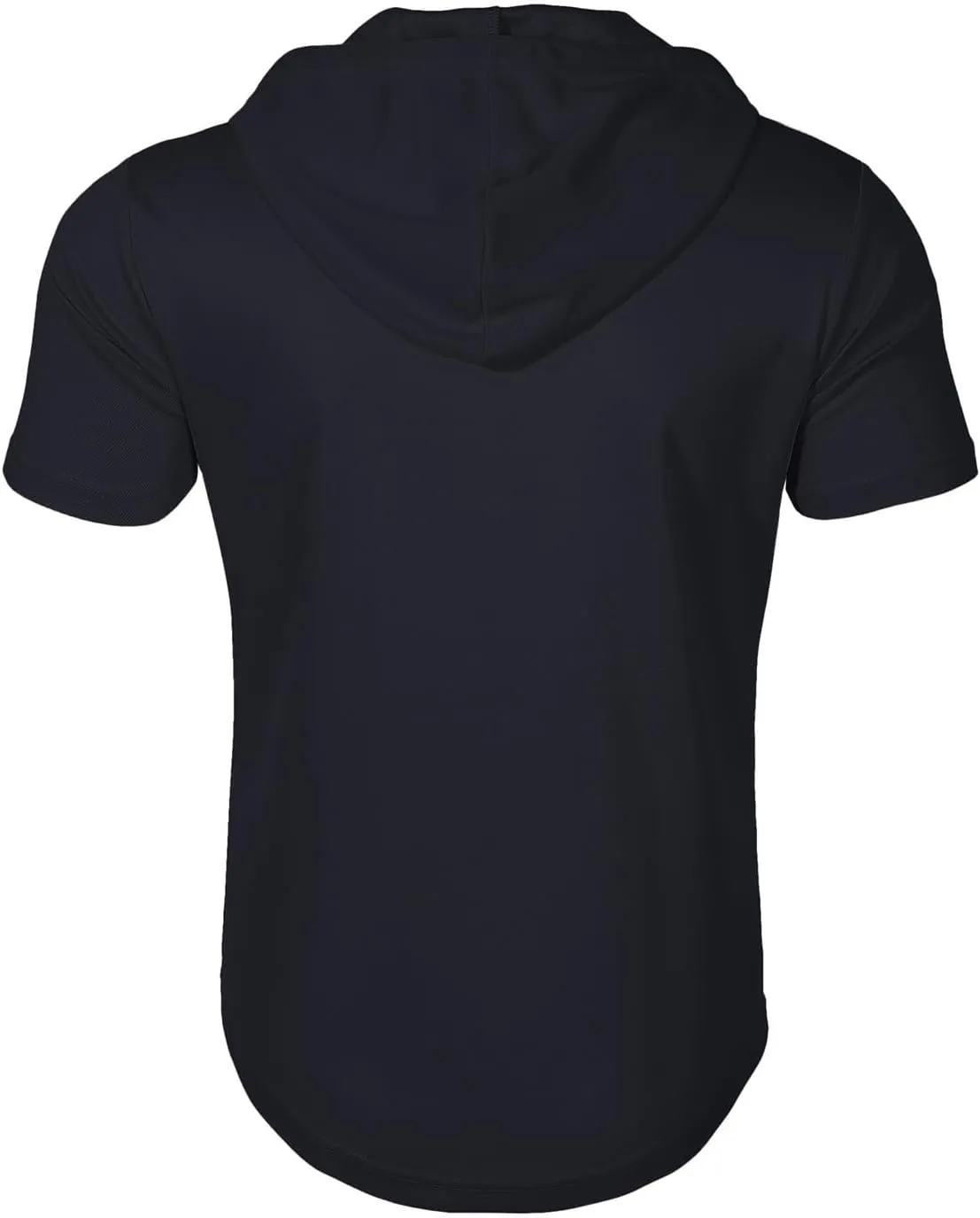 evzosrz Hoodies Mens Quarter Zipper Short Sleeve Hooded T-Shirts Drawstring Lightweight V Neck Pullover Summer Athletic Shirt