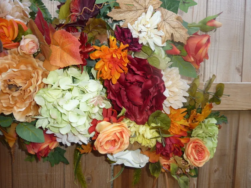 Fall Wedding Arch Flowers, Autumn Wedding
