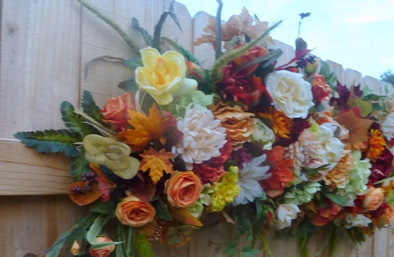 Fall Wedding Arch Flowers, Autumn Wedding