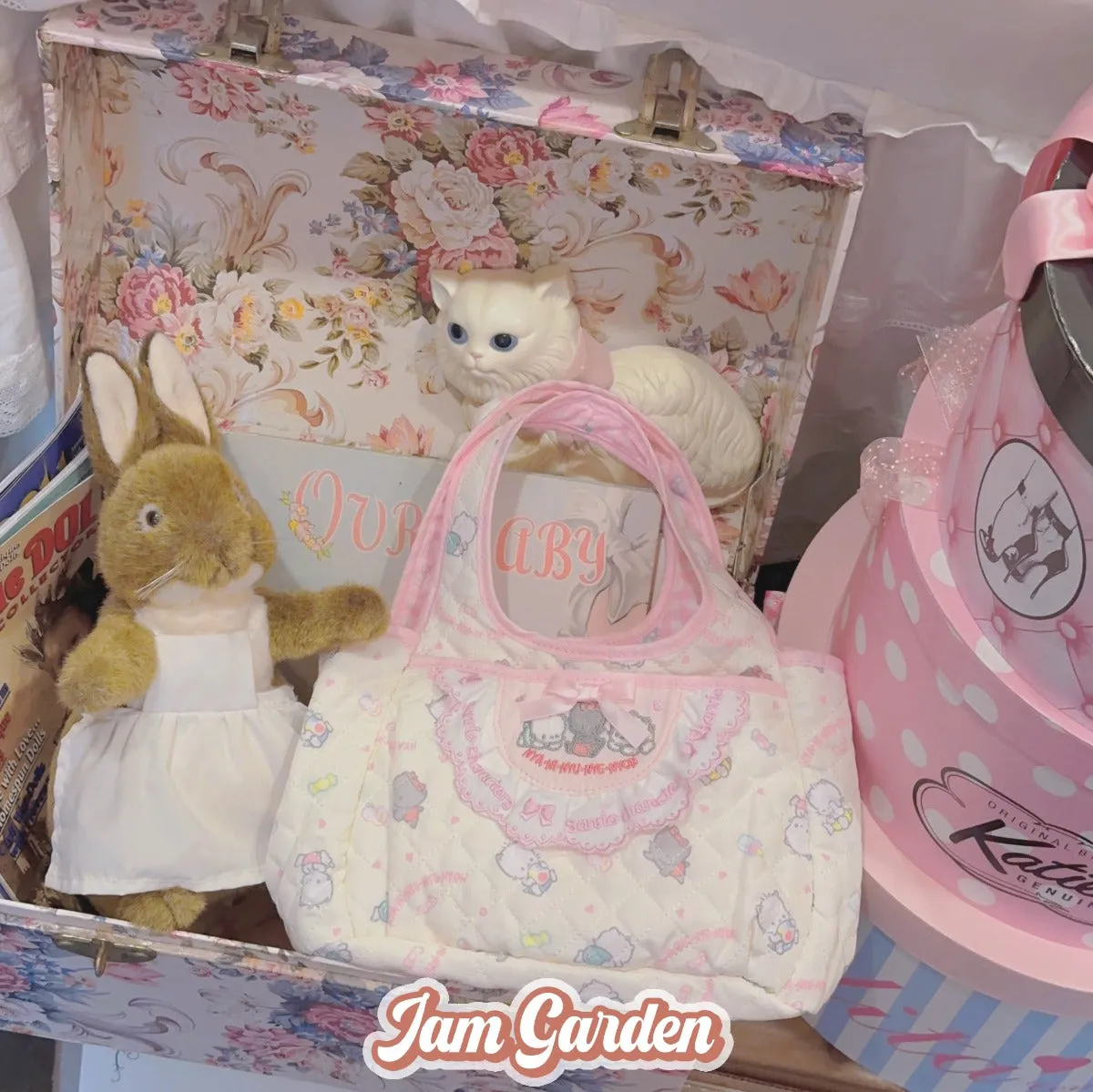 Handmade Sanrio Embroidery Tot Bag