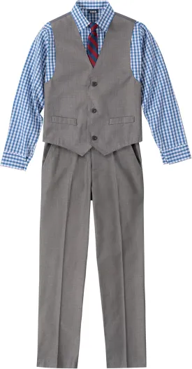 IZOD Boys' 4-Piece Set with Collared Dress Shirt, Tie, Vest, and Pants IZOD Boys' 4-Piece Set with Collared Dress Shirt, Tie, Vest, and Pants