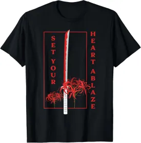 Japanese Spider Lily Soft Grunge Anime Aesthetic Flower T-Shirt