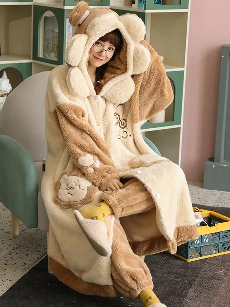 Leo Fleece Cozy Dreamy Winter Fleece Pajama Set