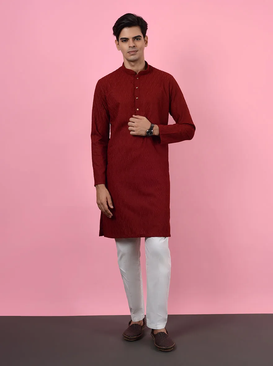 Red Kurta Pajama | Azania