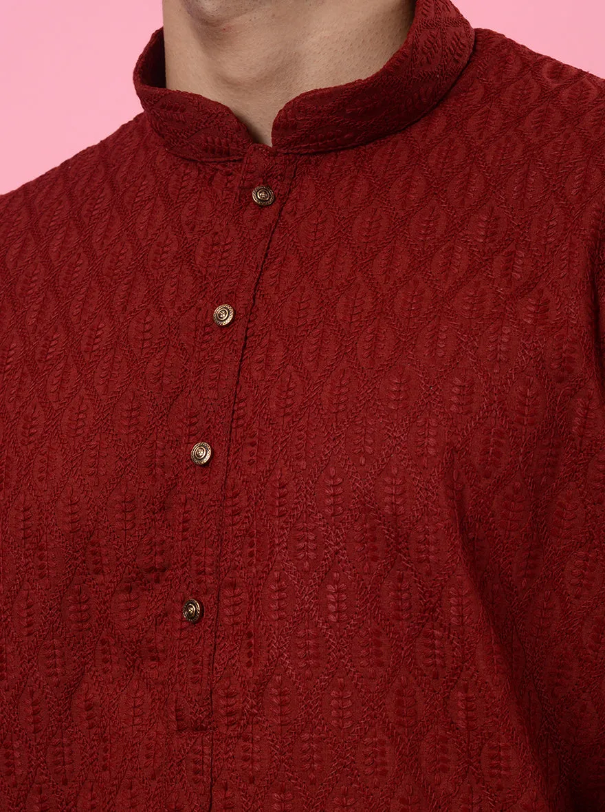 Red Kurta Pajama | Azania