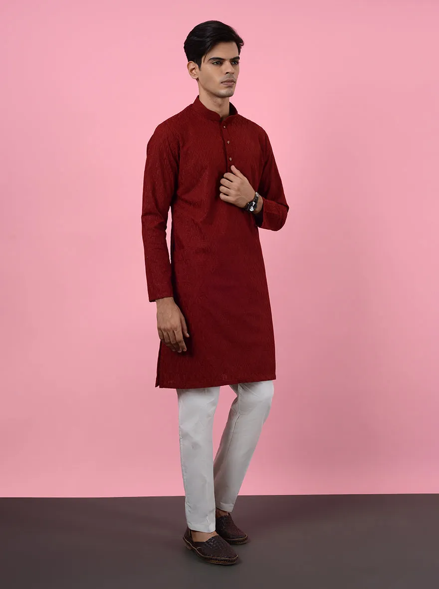 Red Kurta Pajama | Azania