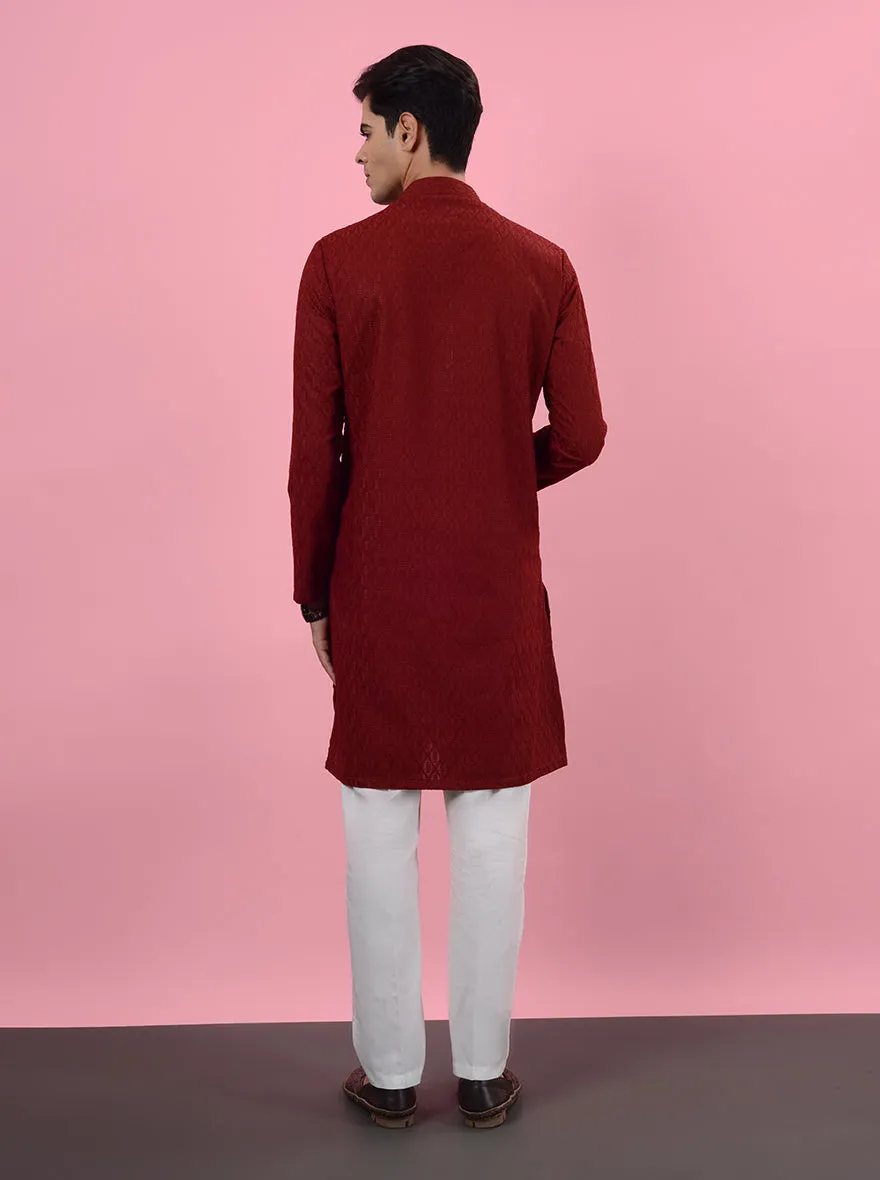 Red Kurta Pajama | Azania