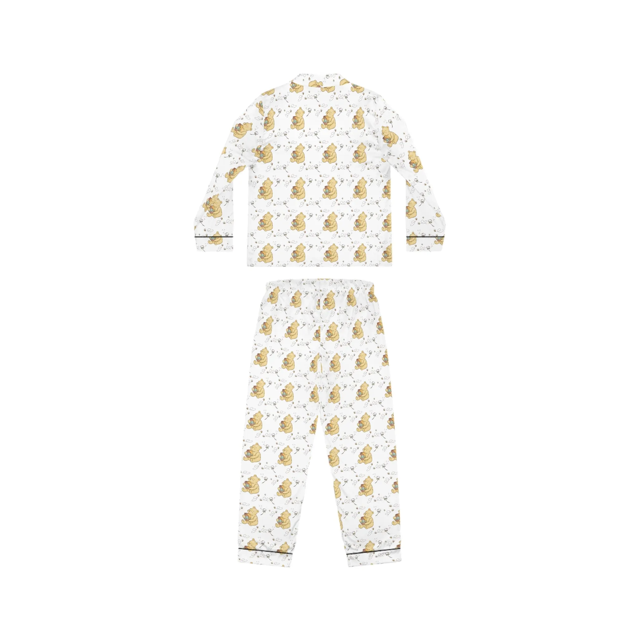 Satin Pajamas with Classic Pooh Bear Design
