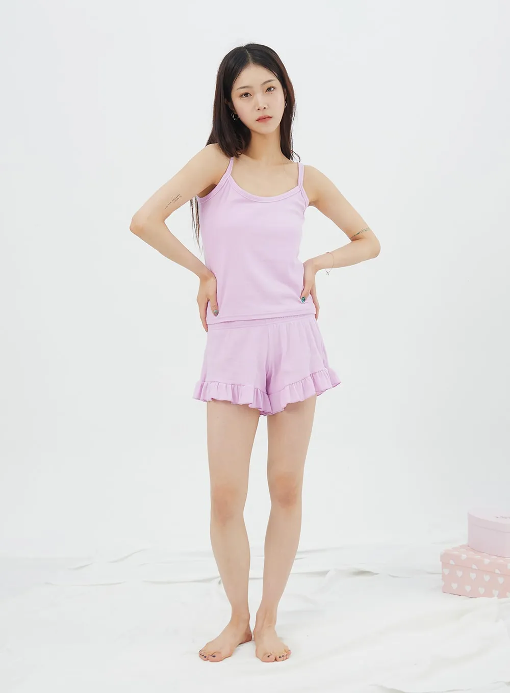 Simple Frill Pajama Set IY323