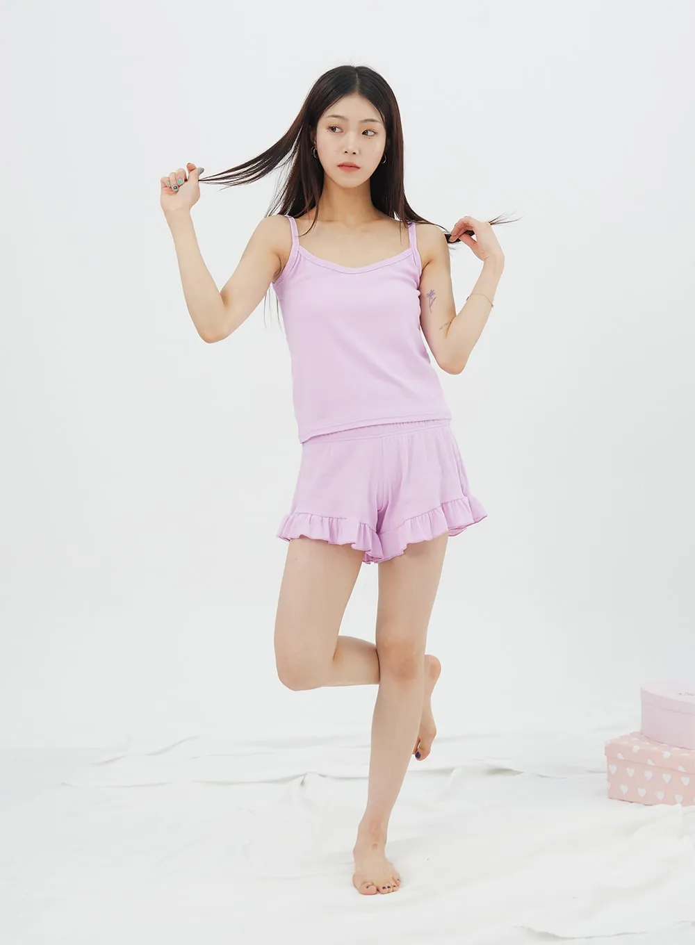 Simple Frill Pajama Set IY323