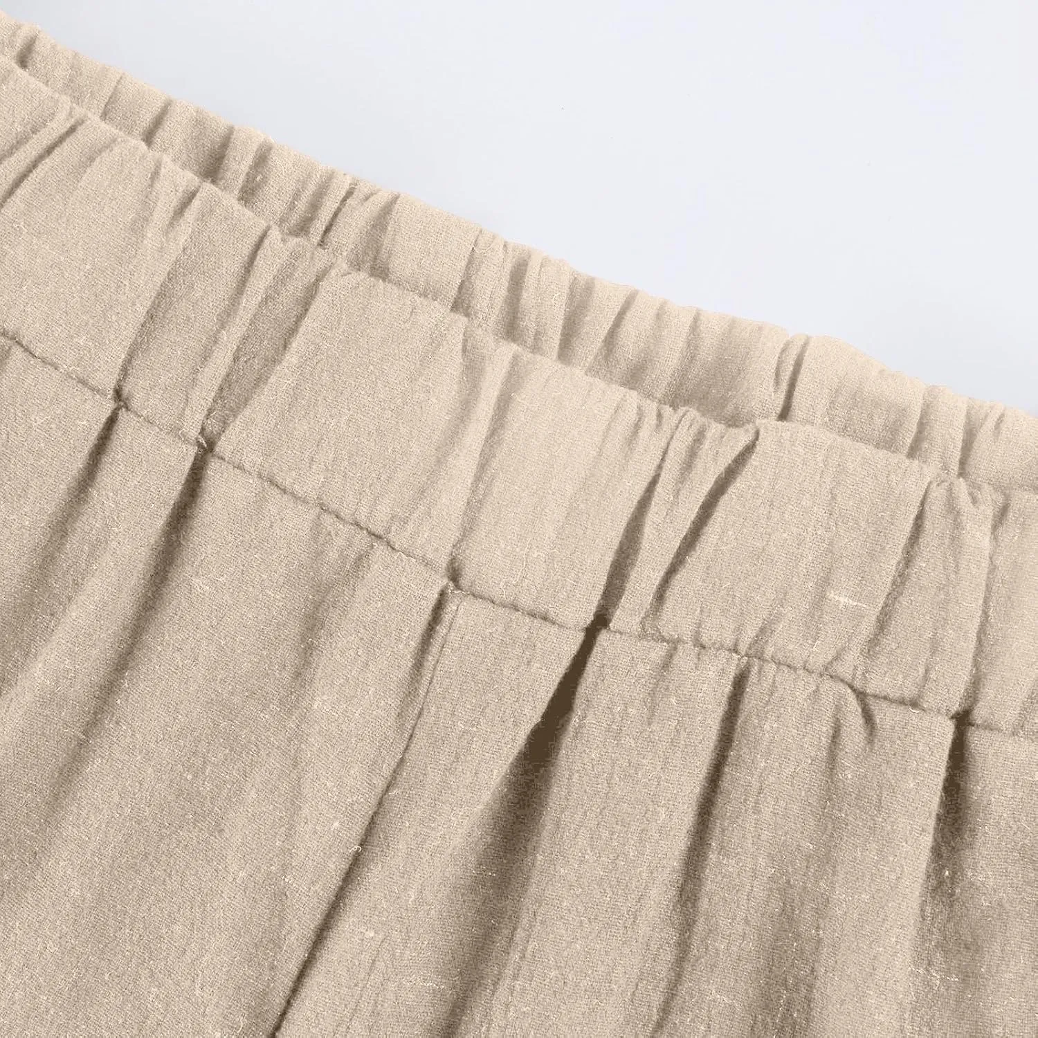 Summer Bermuda Shorts for Women Knee Length 2025 Trendy Linen Shorts Lightweight Casual Beach Short Pants