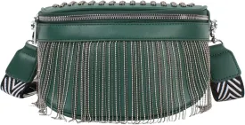 Women Girls Rivet Metal Tassel Faux Leather Fanny Pack Waist Bag Chest Bag Crossbody Shoulder Bag Women Girls Rivet Metal Tassel Faux Leather Fanny Pack Waist Bag Chest Bag Crossbody Shoulder Bag
